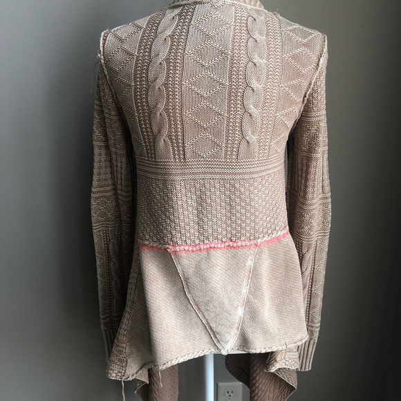 SOLD Free People Multi-Texture Sand Cardigan - Picture 6 of 8